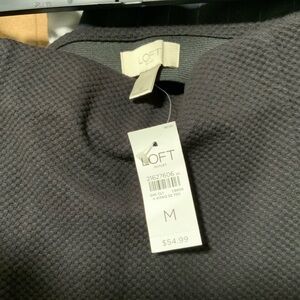 Loft Outlet black circle skater skirt